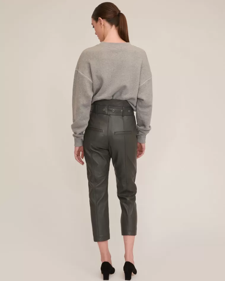 Clearance MARISSA WEBB Anniston Leather Pant In Charcoal