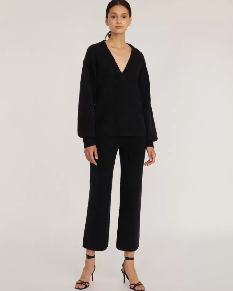 Discount MARISSA WEBB Arie Ribbed Cashmere Blend Pant In Black