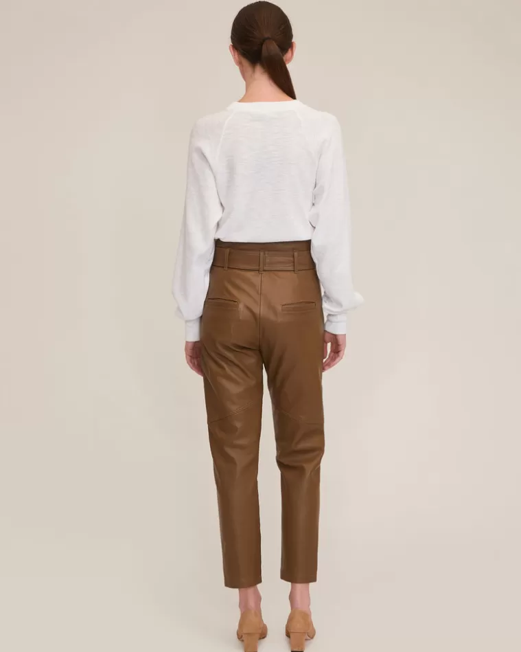 Cheap MARISSA WEBB Bennett Patch Pocket Leather Pant In Sandstone