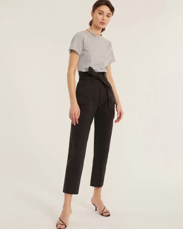 Store MARISSA WEBB Bryn Paper Bag Vintage Washed Pant In Washed Black