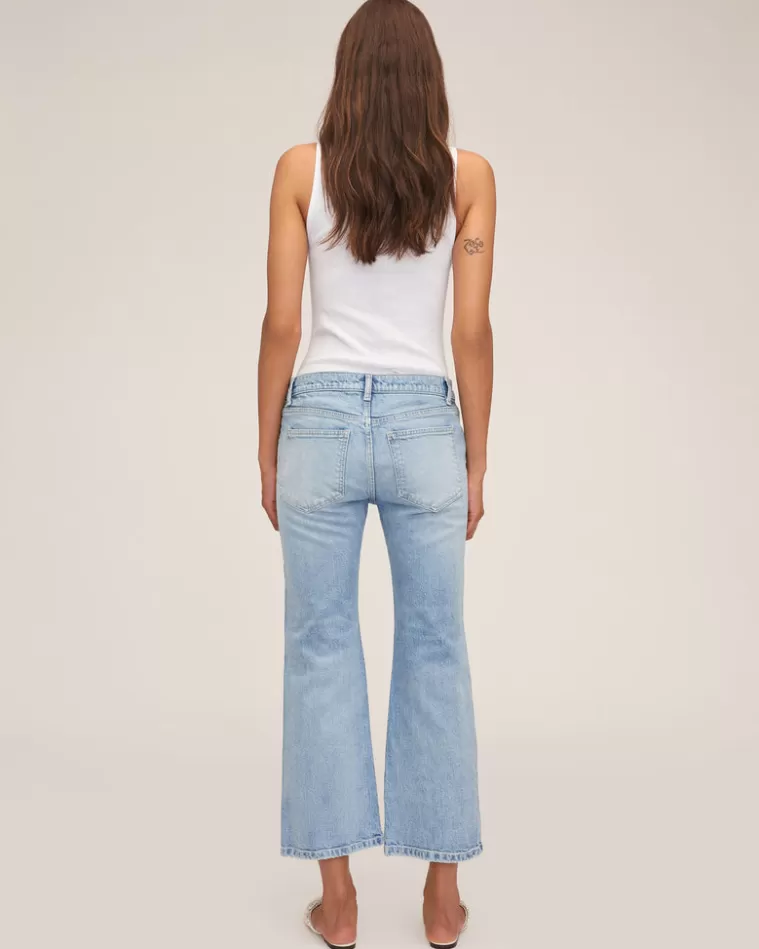 Best Sale MARISSA WEBB Cal Low Rider Vintage Cropped Light Blue Vintage Wash