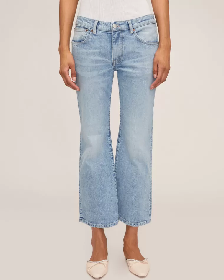 Best Sale MARISSA WEBB Cal Low Rider Vintage Cropped Light Blue Vintage Wash
