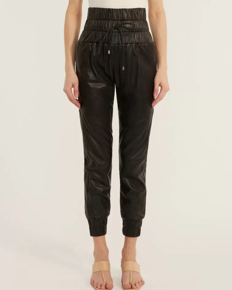 Sale MARISSA WEBB Dalton Leather Jogger In Black