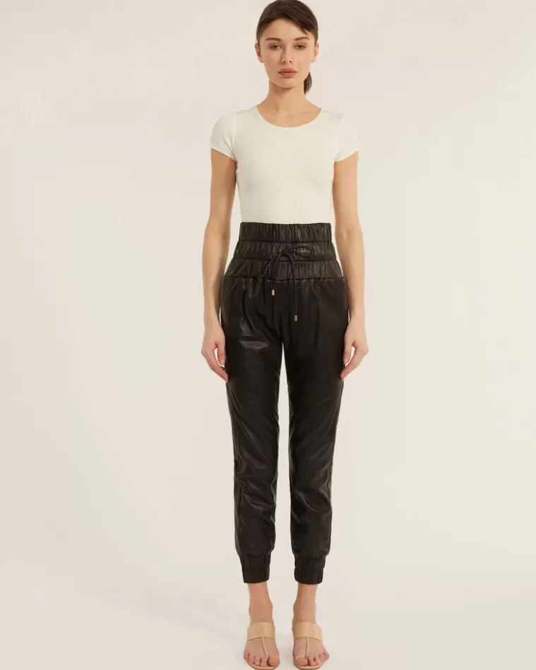 Sale MARISSA WEBB Dalton Leather Jogger In Black