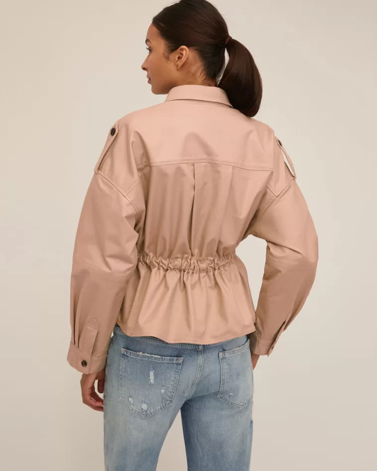 Best MARISSA WEBB Dante Crisp Canvas Cropped Utility Jacket Warm Sand