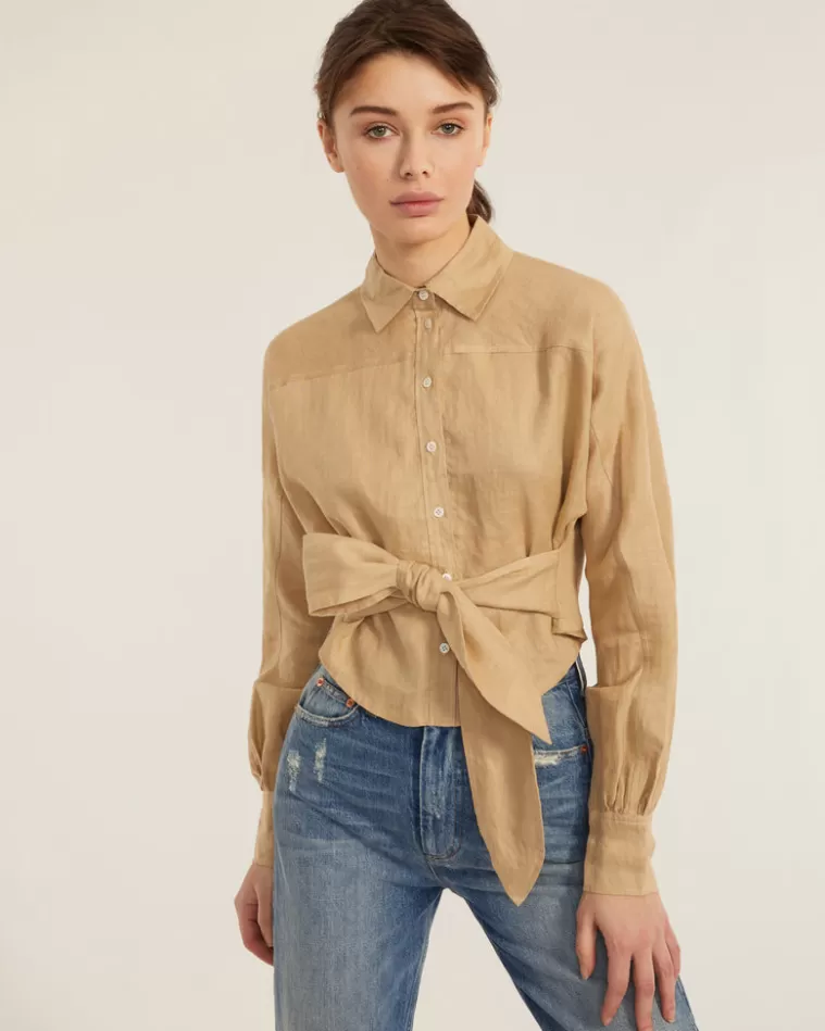 Sale MARISSA WEBB Emmerson Linen Shirt Sand