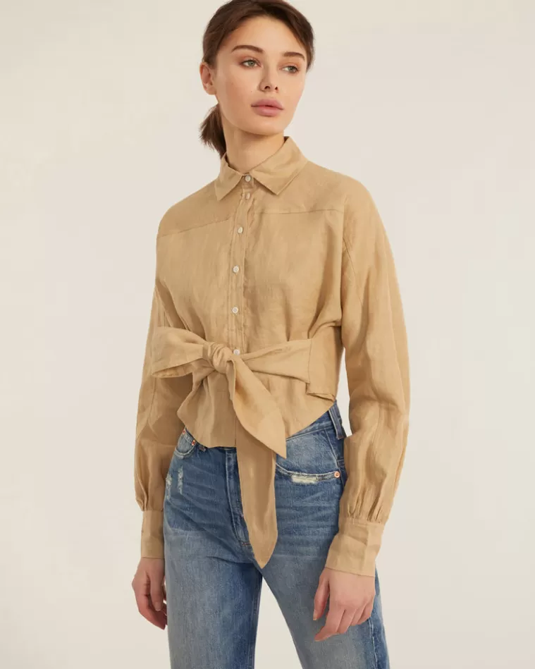 Sale MARISSA WEBB Emmerson Linen Shirt Sand