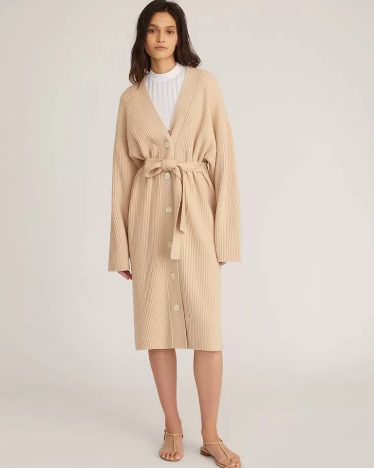 Hot MARISSA WEBB Kyrie Cashmere Blend Midi Cardigan In Affogato