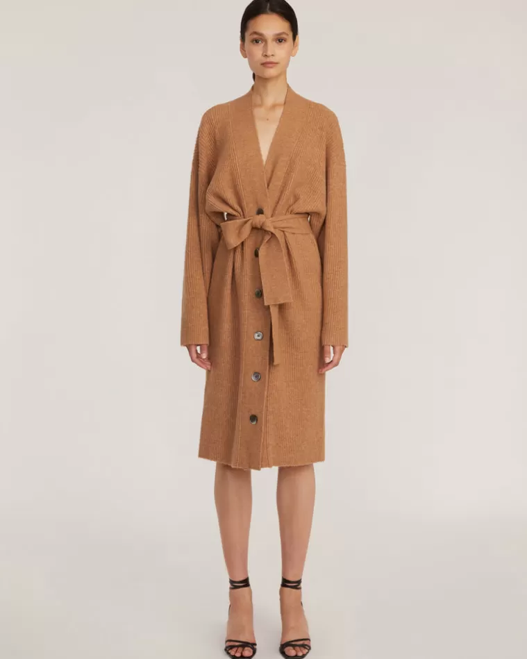 Hot MARISSA WEBB Kyrie Cashmere Blend Midi Cardigan In Camel