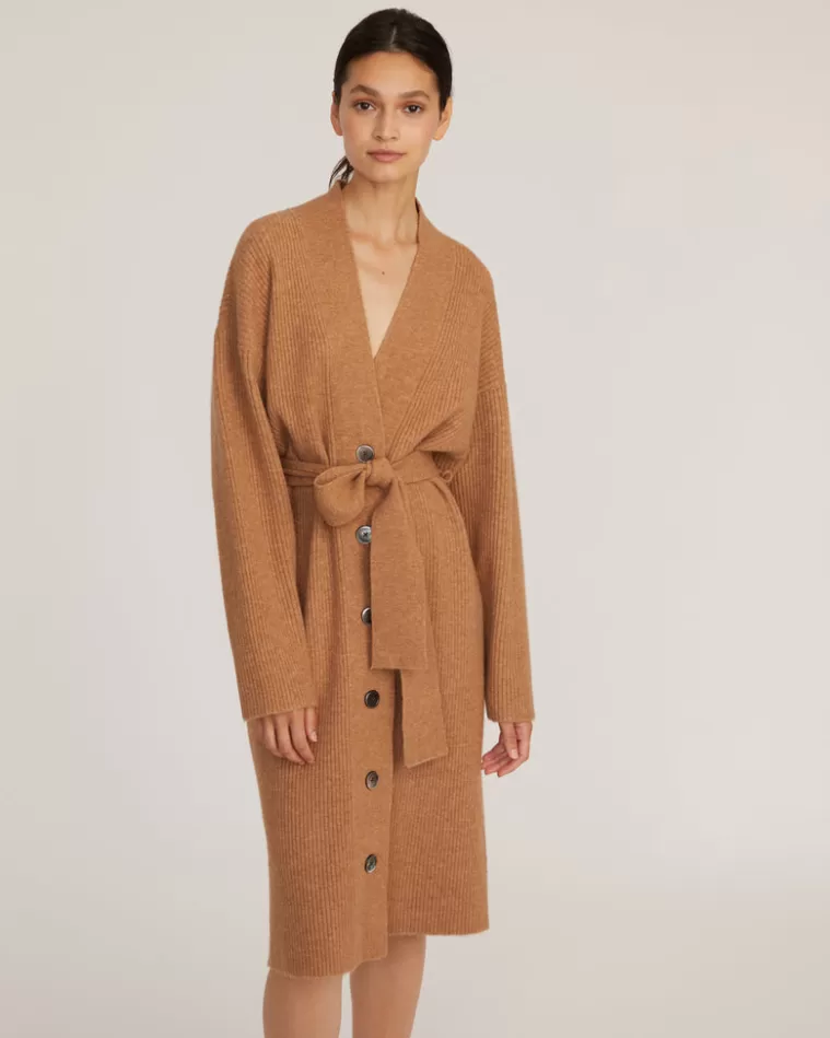 Hot MARISSA WEBB Kyrie Cashmere Blend Midi Cardigan In Camel