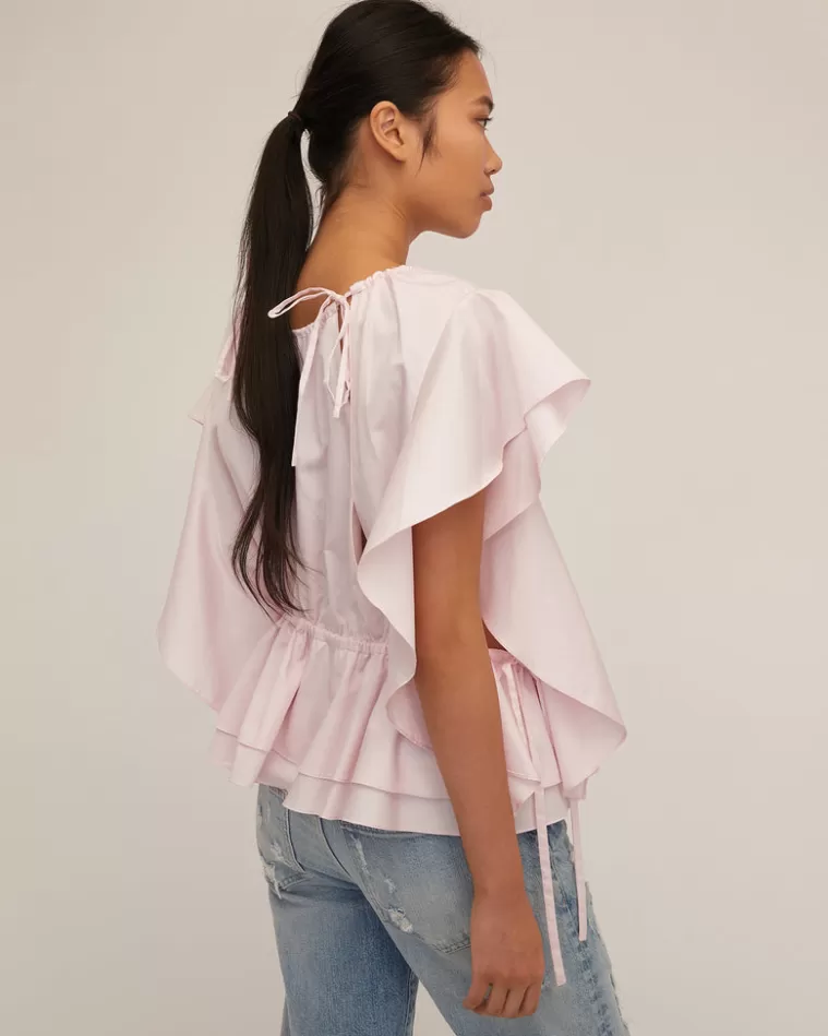 Fashion MARISSA WEBB Lincoln Cotton Trapeze Top In Soft Pink