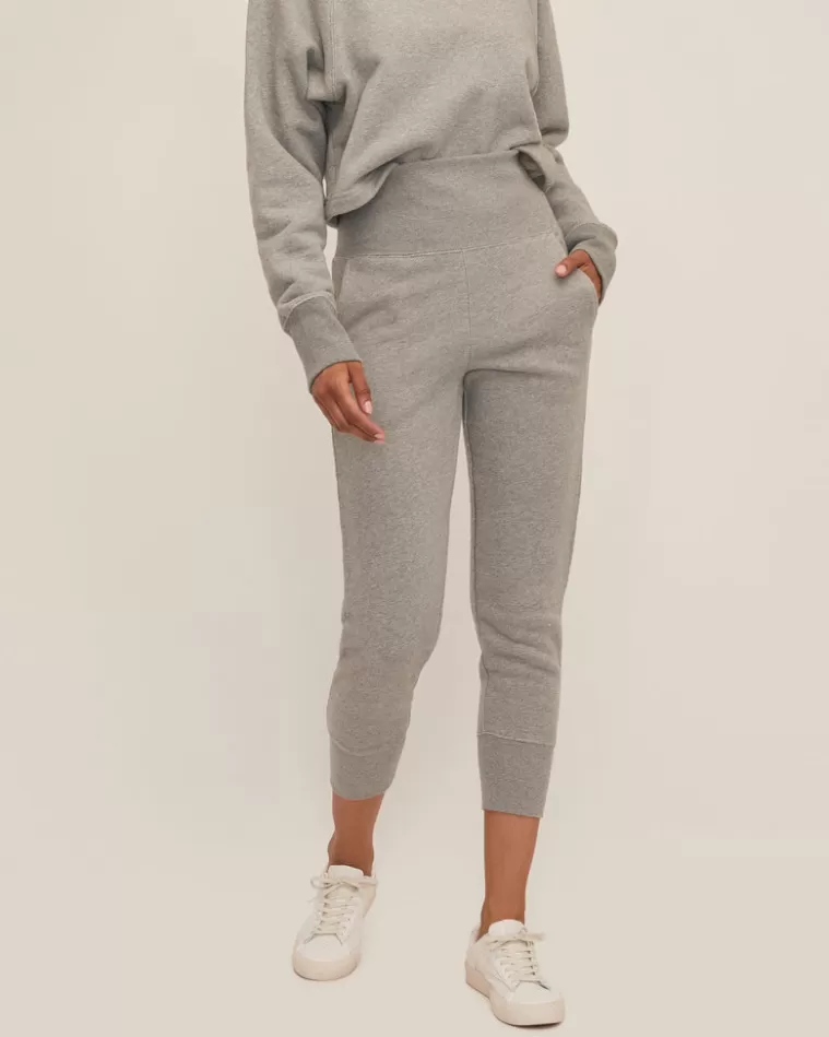 Flash Sale MARISSA WEBB So High Waisted French Terry Sweatpants In Heather Grey