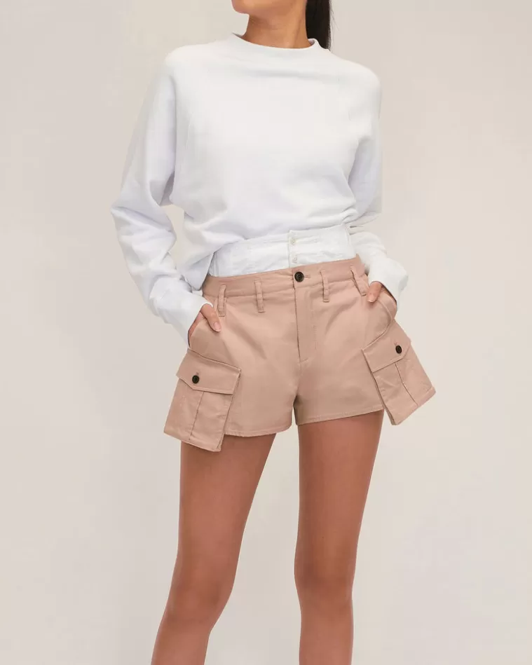 Outlet MARISSA WEBB So Uptight Cropped Raglan French Terry Sweatshirt In White