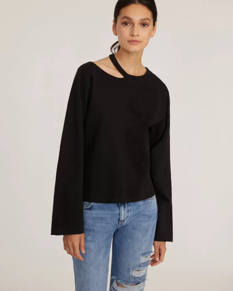 Shop MARISSA WEBB Tate Cut Out Long Sleeve In Black