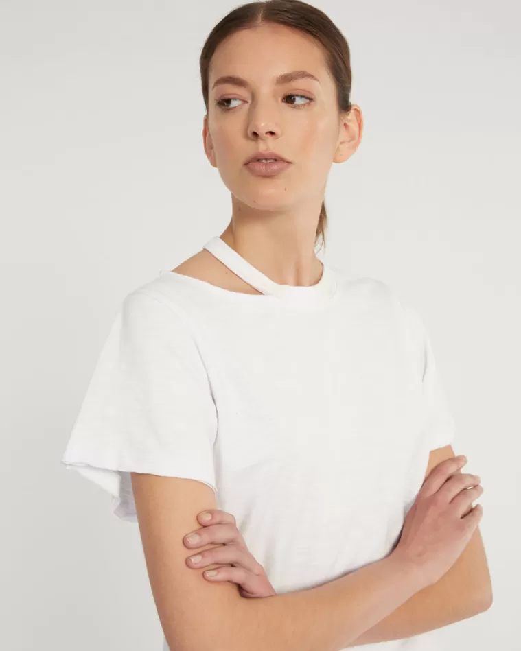 Sale MARISSA WEBB Tate Cut Out Tee In White